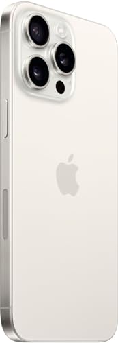 Apple iPhone 15 Pro Max, 256GB, White Titanium for Boost Mobile (Renewed)