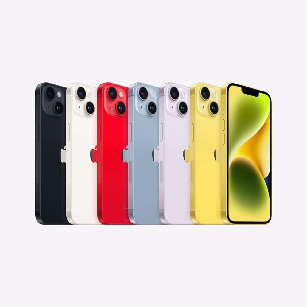 Apple iPhone 14, 128GB, Yellow - Unlocked (Renewed)