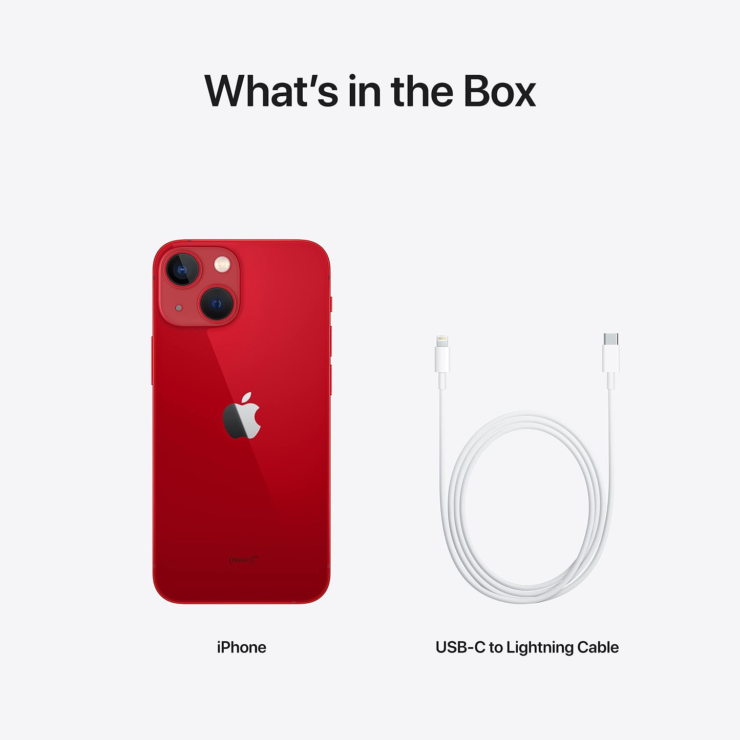 Apple iPhone 13 Mini, 128GB, Red - Unlocked (Renewed)