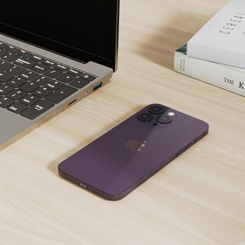 Apple iPhone 14 Pro Max, 128GB, Deep Purple - Unlocked (Renewed)