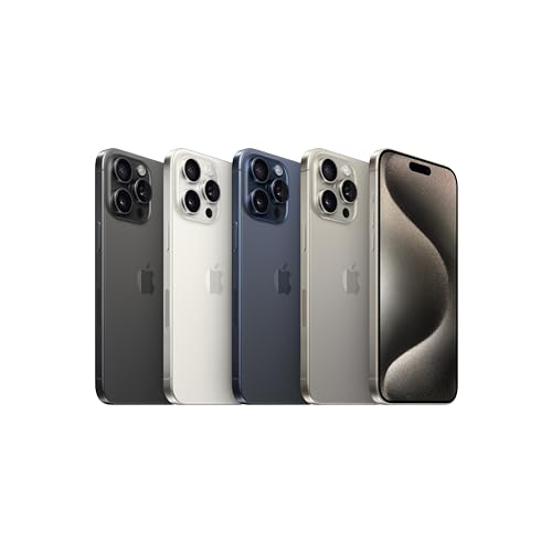Apple iPhone 15 Pro Max, 256GB, Blue Titanium - Unlocked (Renewed)