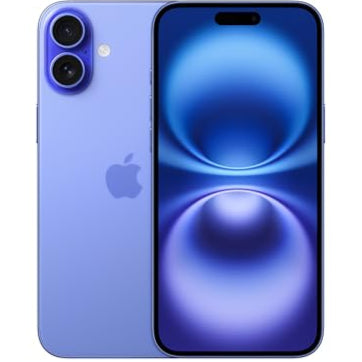 Apple iPhone 16, US Version, 128GB, Ultramarine - Unlocked (Renewed)