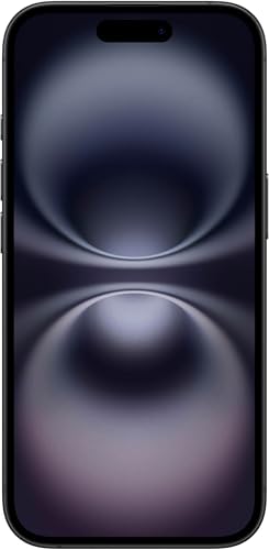 Apple iPhone 16, US Version, 256GB, Black - Unlocked (Renewed)