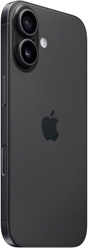 Apple iPhone 16, US Version, 256GB, Black - Unlocked (Renewed)