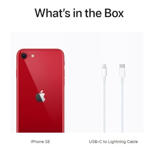 Apple iPhone SE 3rd Gen, 64GB, RED - Unlocked (Renewed)