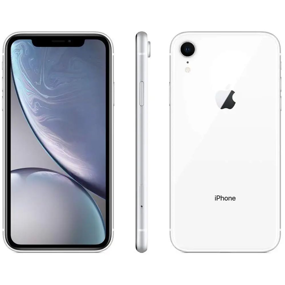 Apple iPhone XR, US Version, 64GB, White - T-Mobile (Renewed)