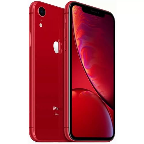 Apple iPhone XR, US Version, 64GB, Red - Unlocked (Renewed)