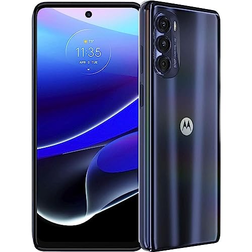 Moto G Stylus 5G 2022 (128GB, 4GB) 6.8" FHD+, 50MP Quad Camera, Android 12 (AT&T Locked) XT2215-2 (Steel Blue) (Renewed)
