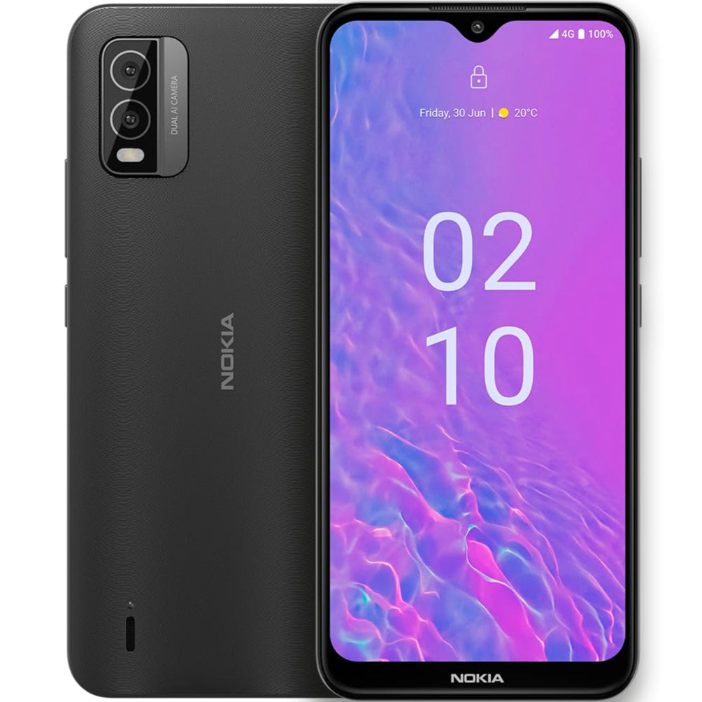 Nokia C210 | T-Mobile, AT&T, Cricket | Android 13 | Unlocked Smartphone | All Day Battery | US Version | 3/32GB | 6.3-Inch Screen | 13MP Dual Camera | Charcoal