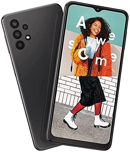 SAM SUNG Galaxy A32 5G Supported | Boost Carrier Locked | (Boost Mobile Phones) Packaging | 4GB, 64GB Black (New) | Android Smartphone | Best Affordable Smart Phone |, 6 x 4 x 2 (Renewed)