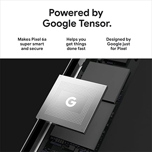 Google Pixel 6A 5G 128GB 6GB RAM Factory Unlocked (GSM Only, No CDMA - not Compatible with Verizon) Global Version - Chalk (Renewed)