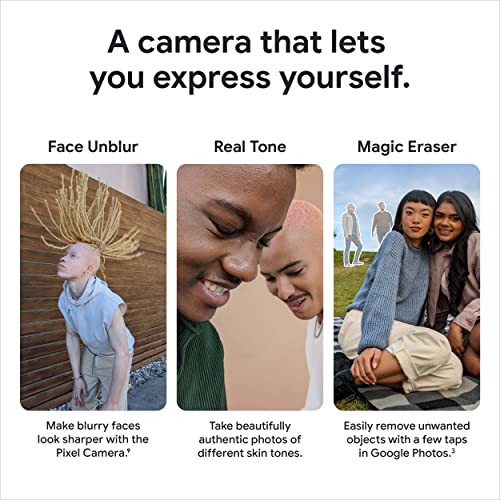 Google Pixel 6A 5G 128GB 6GB RAM Factory Unlocked (GSM Only, No CDMA - not Compatible with Verizon) Global Version - Chalk (Renewed)