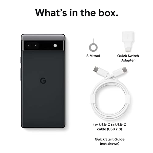 Google Pixel 6A 5G 128GB 6GB RAM Factory Unlocked (GSM Only, No CDMA - not Compatible with Verizon) Global Version - Chalk (Renewed)