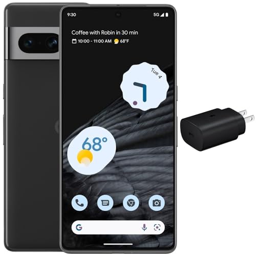 Google Pixel 7 Pro 5G 128GB 12GB RAM 24-Hour Battery Universal Unlocked for GSM Carriers - Obsidian (Renewed)