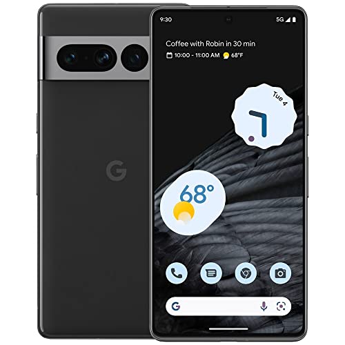 Google Pixel 7 Pro 5G 128GB 12GB RAM 24-Hour Battery Universal Unlocked for GSM Carriers - Obsidian (Renewed)