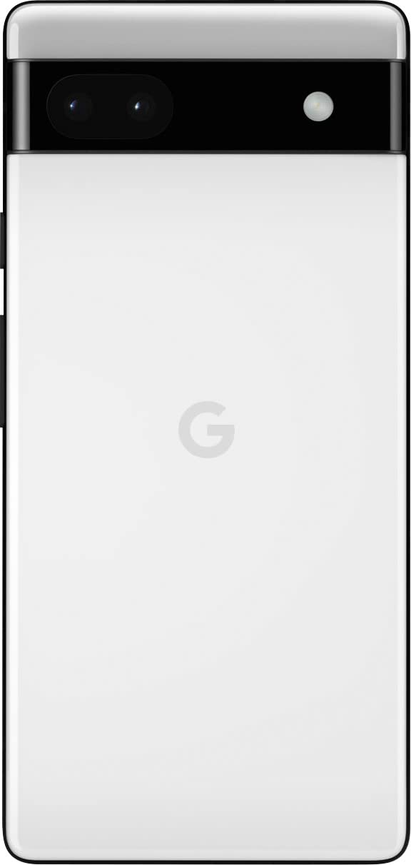 Google Pixel 6A 5G 128GB 6GB RAM Factory Unlocked (GSM Only, No CDMA - not Compatible with Verizon) Global Version - Chalk (Renewed)