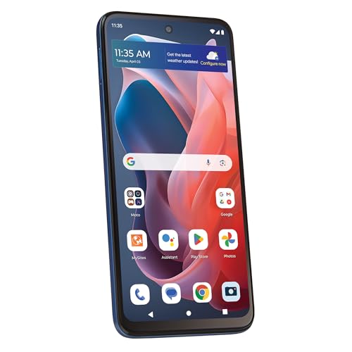 total wireless | Moto G Play 4G 2024 | Locked | 64GB | 50MP Camera | Blue | Bundle - $55 UTT and 5G Data/Monthly