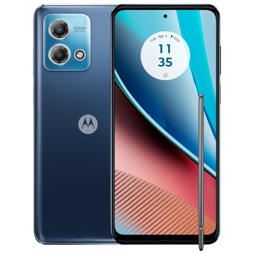 Motorola Moto G Stylus | 2023 | Unlocked | Made for US 4/64GB | 50 MP Camera | Midnight Blue, 162.89 x 74.08 x 9.19mm (Renewed)