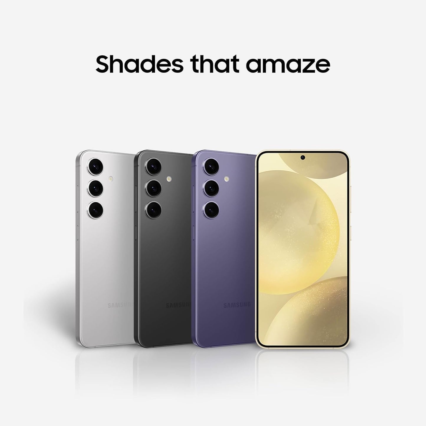 SAMSUNG Galaxy S24 5G 128GB Factory Unlocked - Amber Yellow (Renewed)