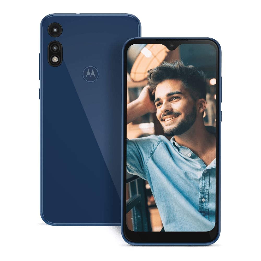 Motorola Moto E (2020) 32GB (Locked to T-Mobile only) Cellphone - Midnight Blue (Renewed)