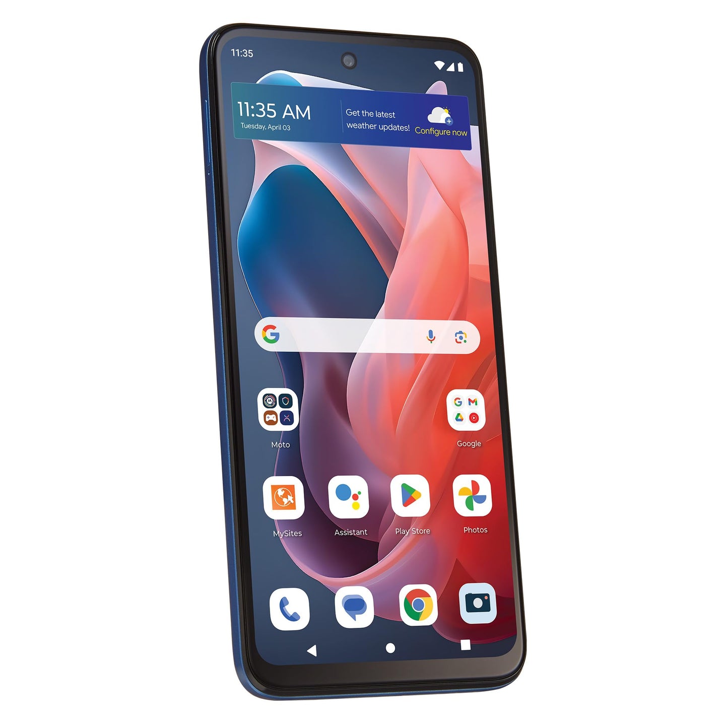 total wireless | Moto G Play 4G 2024 | Locked | 64GB | 50MP Camera | Blue | Bundle - $55 UTT and 5G Data/Monthly