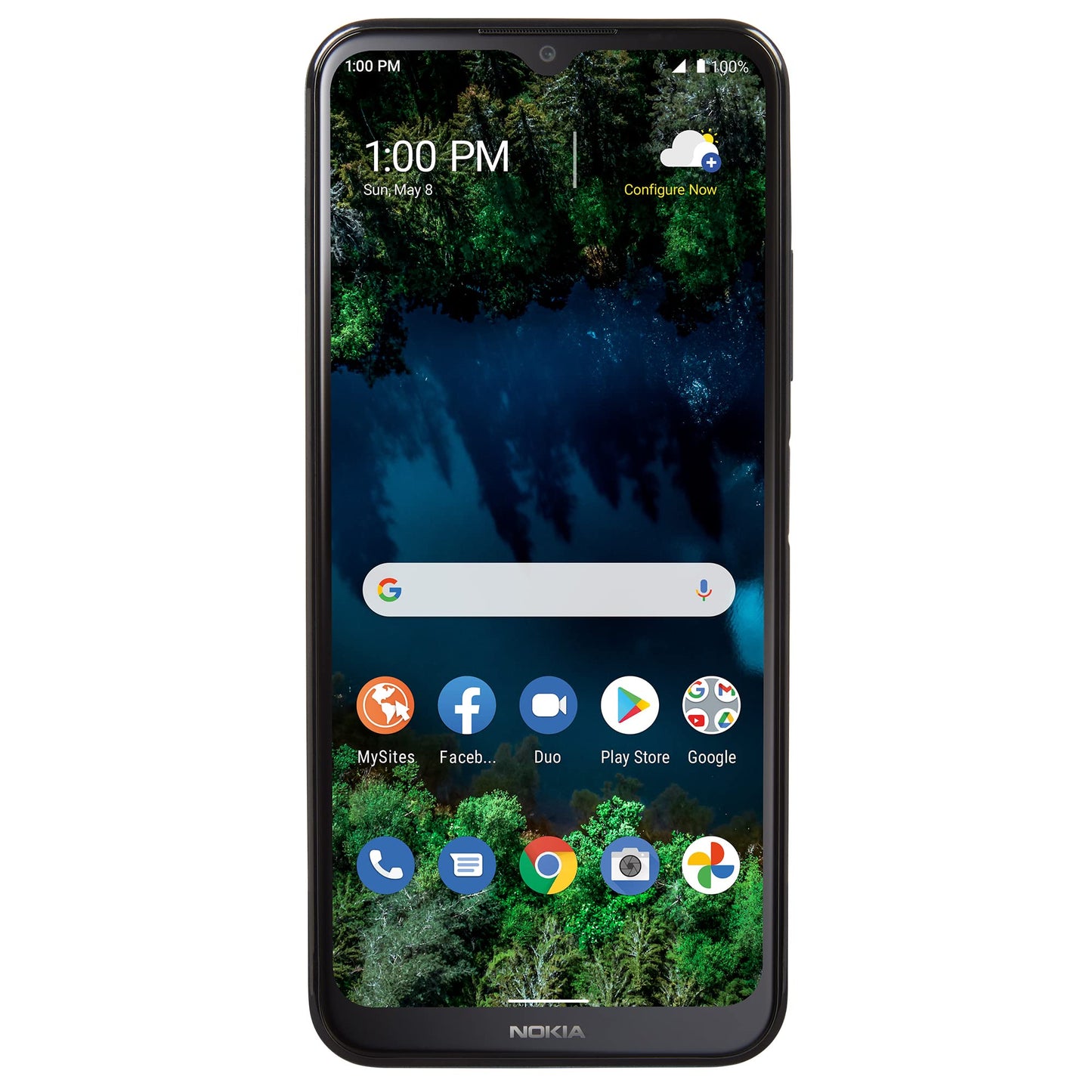 TracFone Nokia G100 4G LTE - 32GB - Black - Sim Card Included - Prepaid Smartphone (Locked)