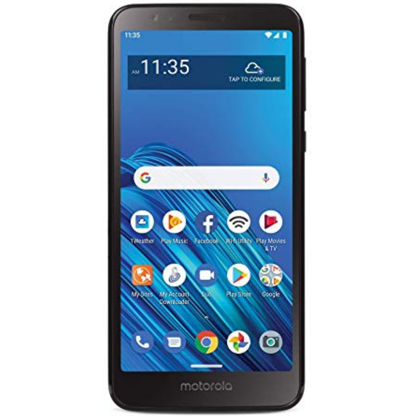 TracFone Motorola Moto E6 4G LTE Prepaid Smartphone (Locked) - Black - 16GB - Sim Card Included - CDMA