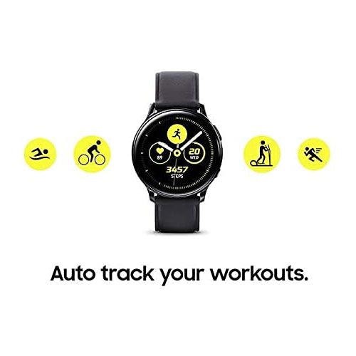 SAMSUNG Galaxy Watch Active 2 (44mm, GPS, Bluetooth, Unlocked LTE) Smart Watch with Advanced Health Monitoring, Fitness Tracking, and Long Lasting Battery, US Version, Aqua Black (Renewed)