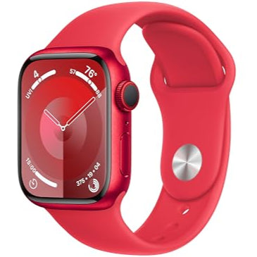 Apple Watch Series 9 [GPS + Cellular, 41mm] - (PRODUCT)RED Aluminum Case with (PRODUCT)RED Sport Band, S/M (Renewed)