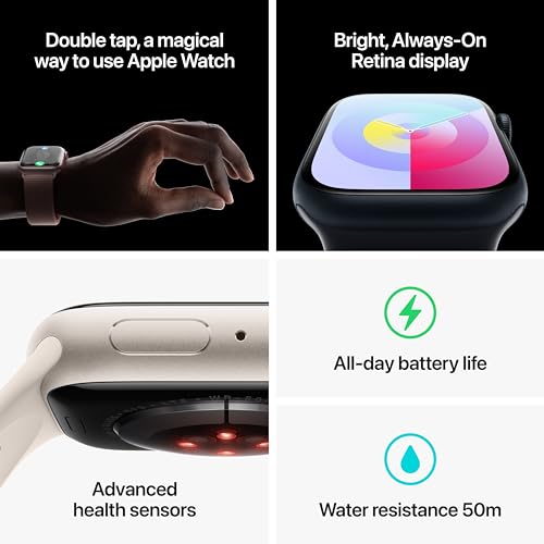 Apple Watch Series 9 [GPS + Cellular, 41mm] - (PRODUCT)RED Aluminum Case with (PRODUCT)RED Sport Band, S/M (Renewed)