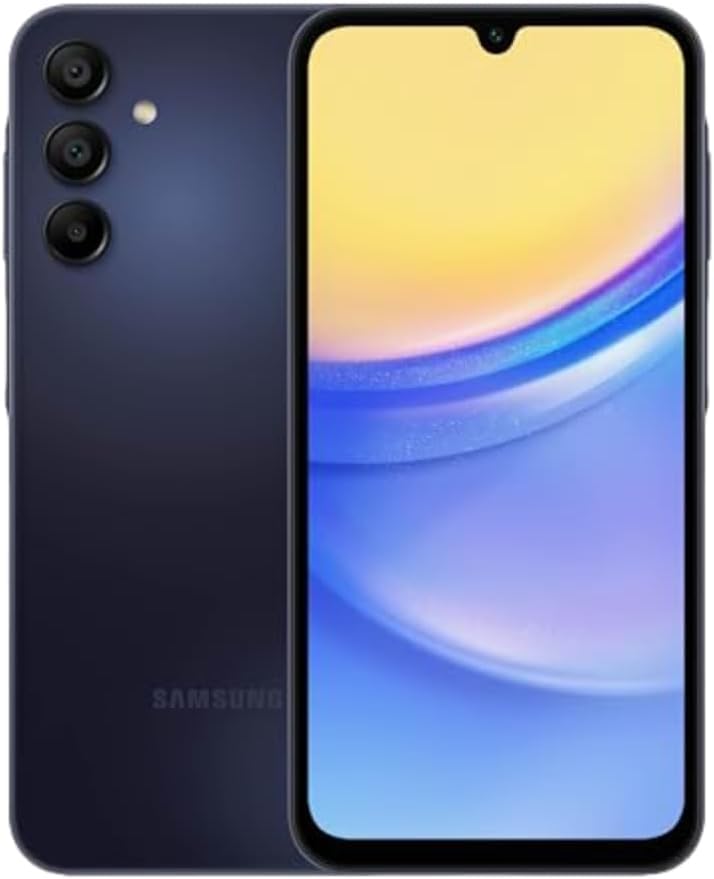 SAMSUNG Galaxy A15 5G A Series Cell Phone, AMOLED Display, Expandable Storage, Knox Security, US Version, 2024, Blue Black, for T-Mobile only (Renewed)