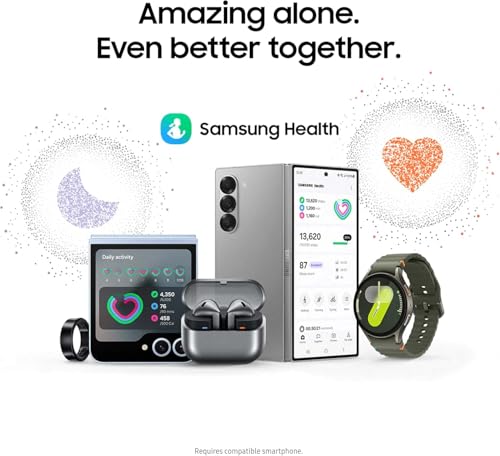 SAMSUNG Galaxy Watch 7 40mm GPS + Cellular AI Smartwatch w/Energy Score, Wellness Tips, Heart Rate Tracking, Sleep Monitor, Fitness Tracker, 2024, Green (Renewed)