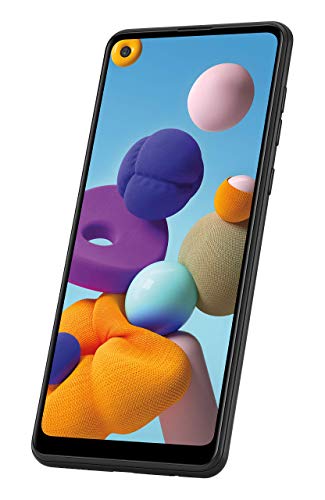 Samsung Galaxy A21 GSM Unlocked Android Cell Phone, US Version Smartphone, 32GB Storage, Long-Lasting Battery, 6.5? Infinity Display, Quad Camera, Black (Renewed)