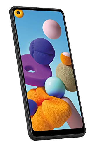 Samsung Galaxy A21 GSM Unlocked Android Cell Phone, US Version Smartphone, 32GB Storage, Long-Lasting Battery, 6.5? Infinity Display, Quad Camera, Black (Renewed)