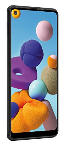 Samsung Galaxy A21 GSM Unlocked Android Cell Phone, US Version Smartphone, 32GB Storage, Long-Lasting Battery, 6.5? Infinity Display, Quad Camera, Black (Renewed)