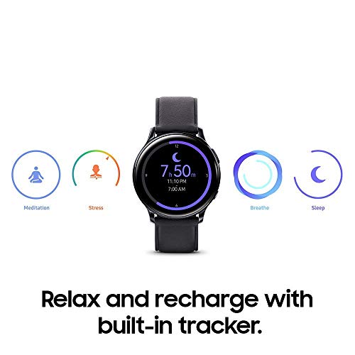 Samsung Galaxy Watch Active2 (40mm) Aqua Black, US Version (Renewed)