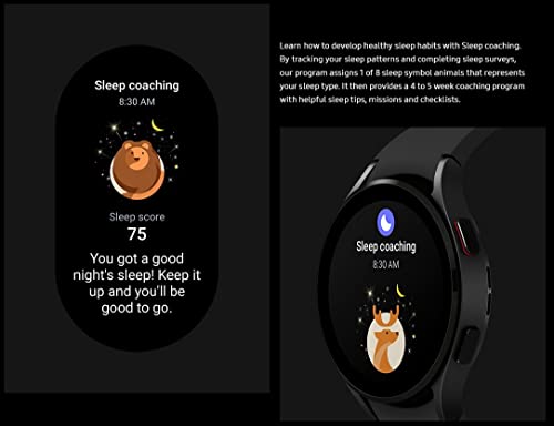 Samsung Galaxy Watch 4 44mm R875 Smartwatch GPS Bluetooth WiFi + LTE with ECG Monitor Tracker for Health Fitness Running Sleep Cycles GPS Fall Detection - (Renewed)