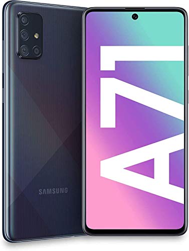 Samsung Galaxy A71 A716U 5G 128GB, GSM Unlocked, Prism Cube Black (Renewed)