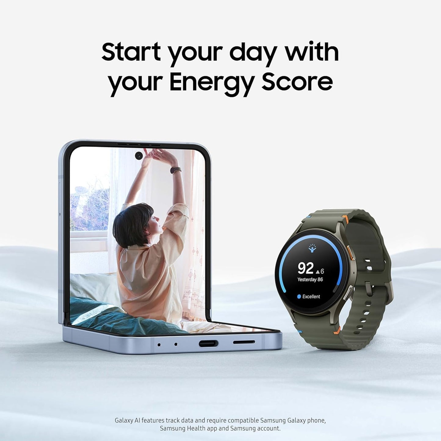 SAMSUNG Galaxy Watch 7 40mm GPS + Cellular AI Smartwatch w/Energy Score, Wellness Tips, Heart Rate Tracking, Sleep Monitor, Fitness Tracker, 2024, Green (Renewed)