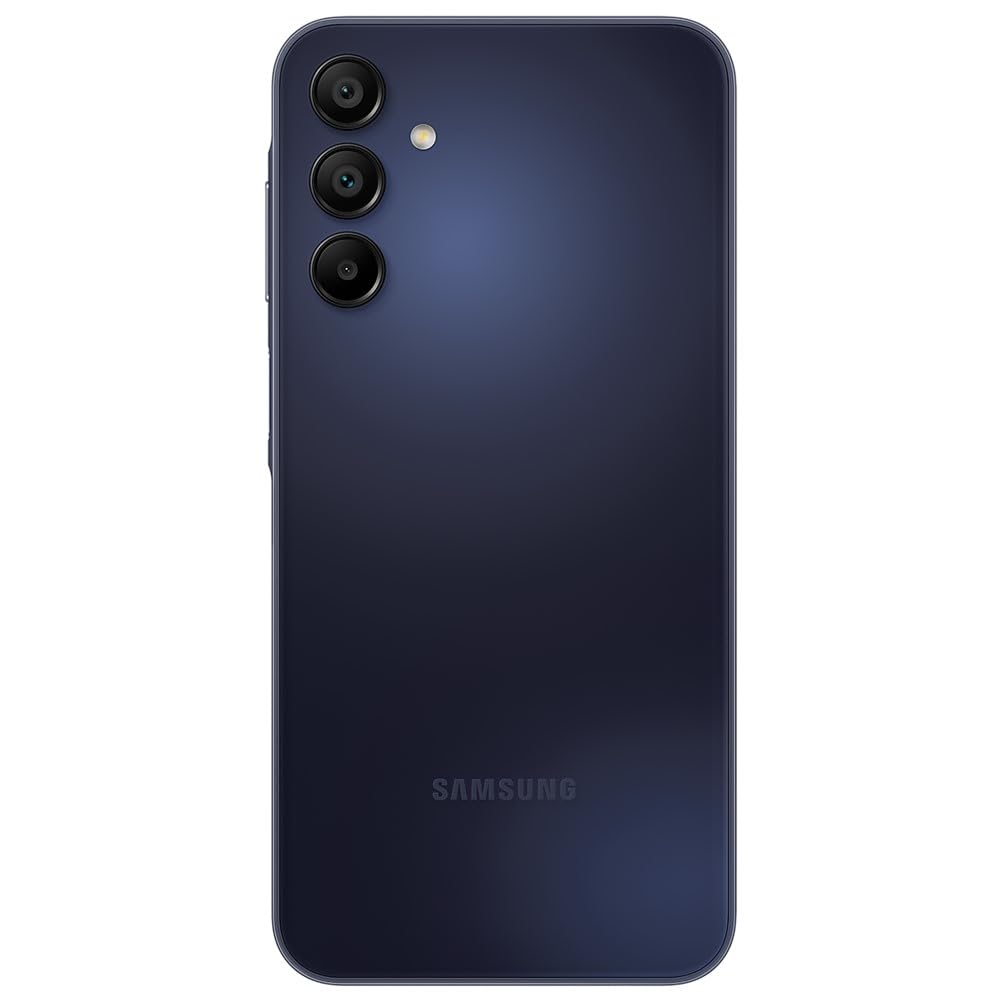 SAMSUNG Galaxy A15 5G (128GB, 2024) 6.5" 90Hz AMOLED, 50MP Camera, 4G Volte (Fully Unlocked International Model for AT&T, T-Mobile, Verizon, Global) A156U (Blue Black) (Renewed)