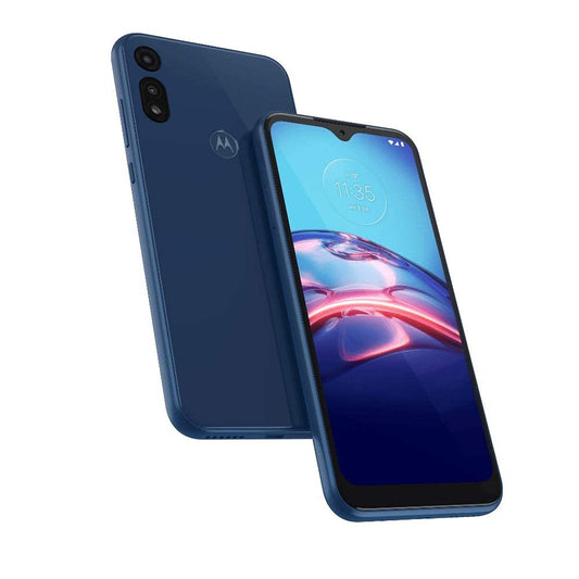 Motorola Moto E (2020) 32GB (Locked to T-Mobile only) Cellphone - Midnight Blue (Renewed)