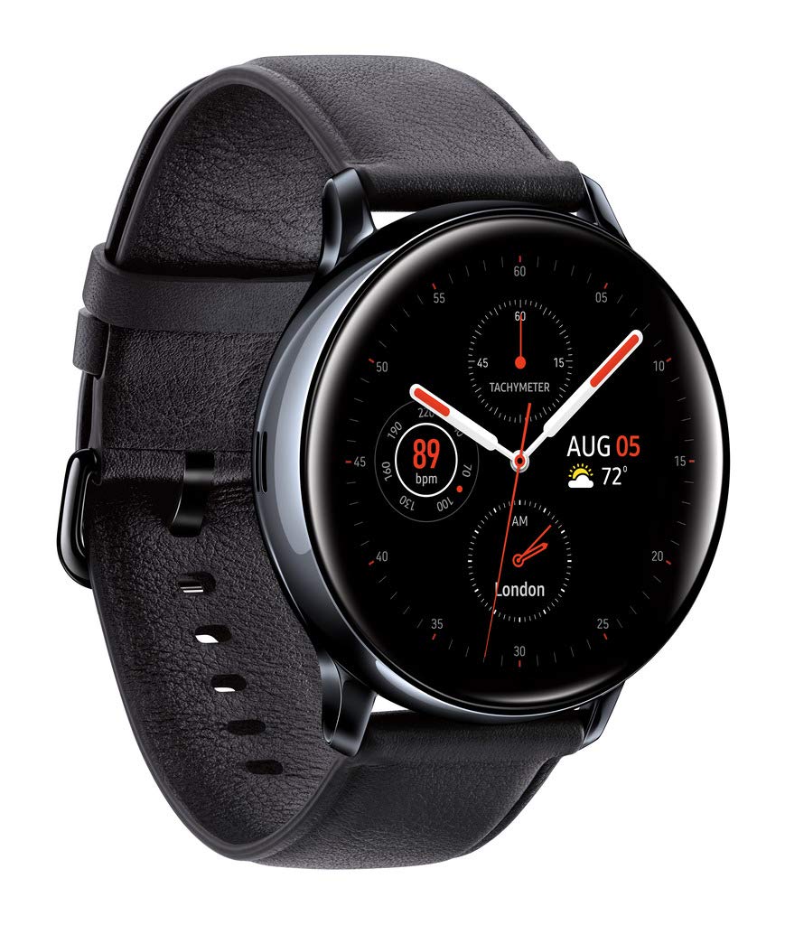 Samsung Galaxy Watch Active 2 (40mm, GPS, Bluetooth) Smart Watch with Advanced Health Monitoring, Fitness Tracking, and Long Lasting Battery, Black, SM-R830NZKCXAR (Renewed)