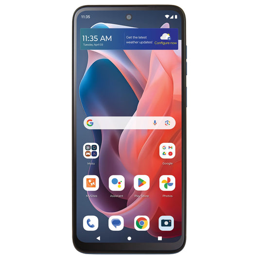 total wireless | Moto G Play 4G 2024 | Locked | 64GB | 50MP Camera | Blue | Bundle - $55 UTT and 5G Data/Monthly