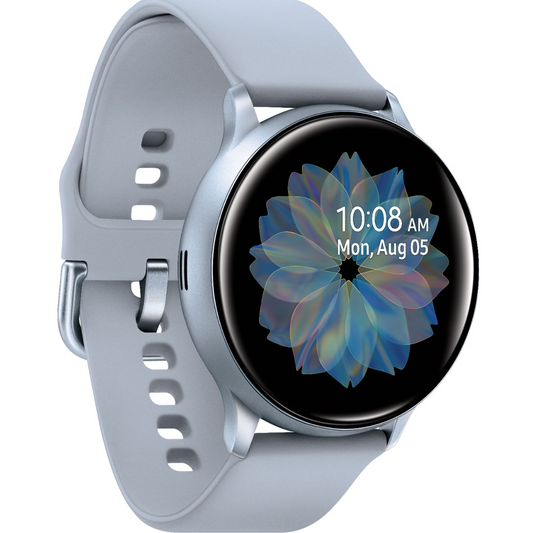 Samsung Galaxy Watch Active 2 (40mm, GPS, Bluetooth) Smart Watch with Advanced Health Monitoring, Fitness Tracking, and Long Lasting Battery, Silver, SM-R830NZSCXAR (Renewed)