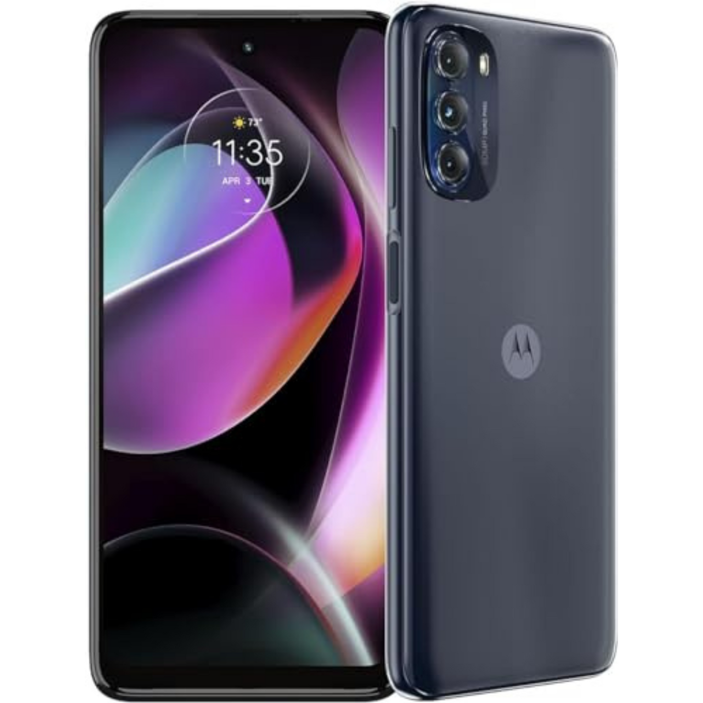 Motorola Moto G 5G 2022 (64GB, 4GB) 6.5" 90Hz HD LCD, 50MP Dual Camera, Android 13 (US Cellular Unlocked for T-Mobile, AT&T, Verizon, Global) XT2213-3 (Moonlight Gray)